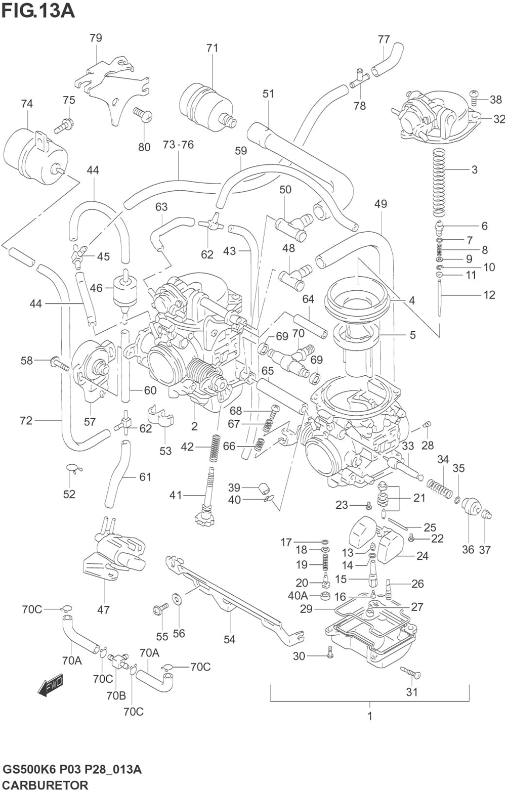 Carburetor (model k4_k5_k6)