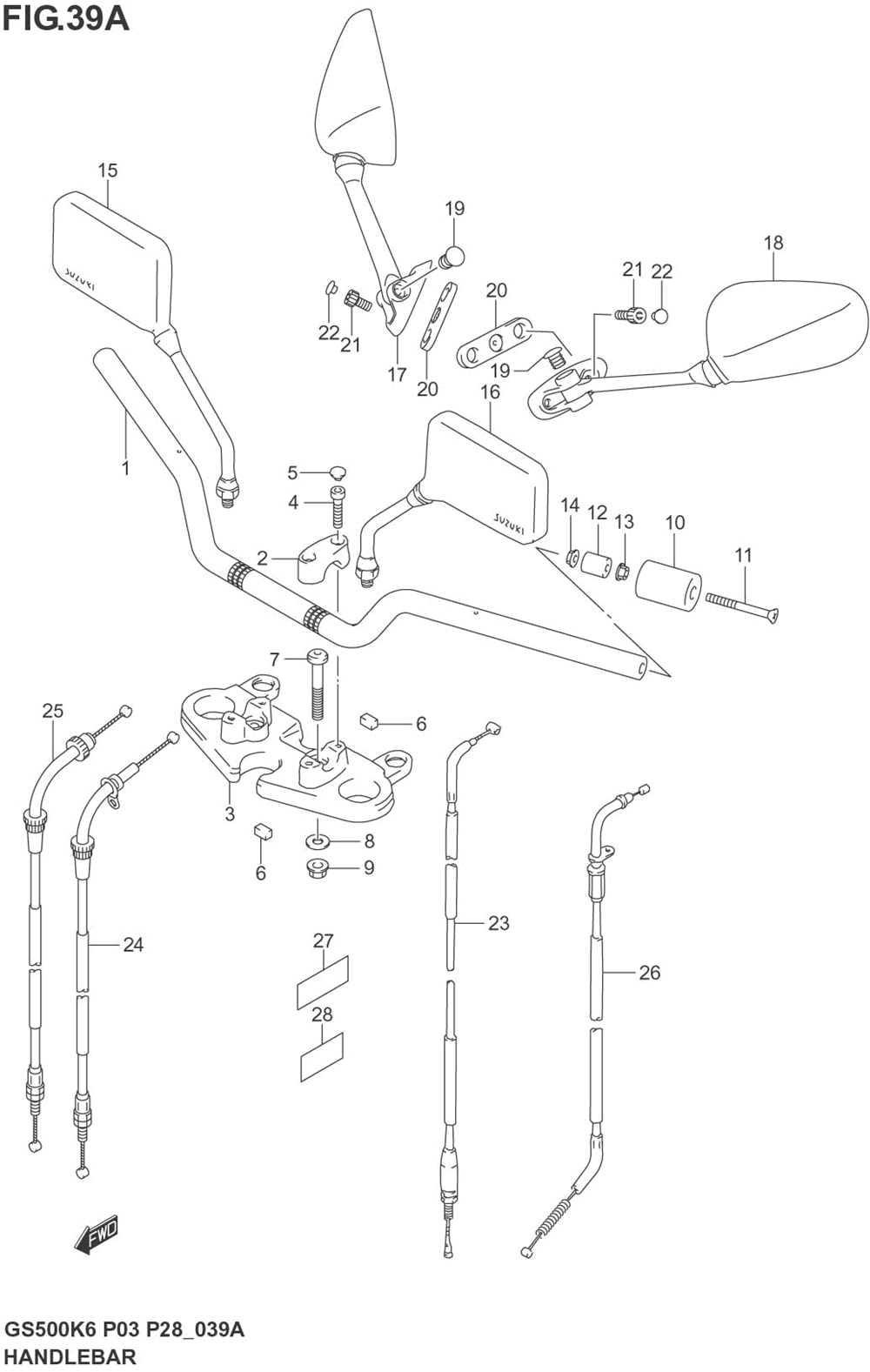 Handlebar (model k4_k5_k6)