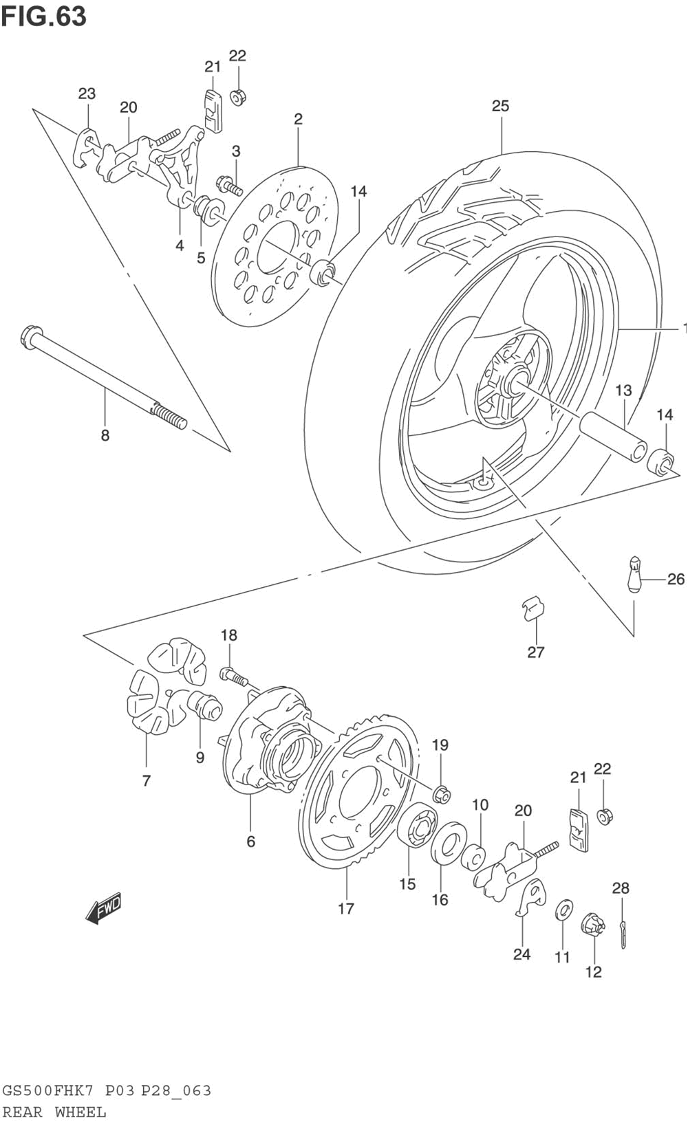 Rear wheel