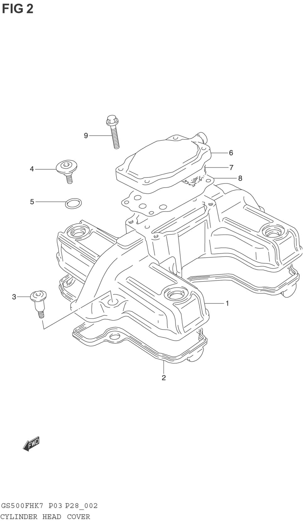 Cylinder head cover