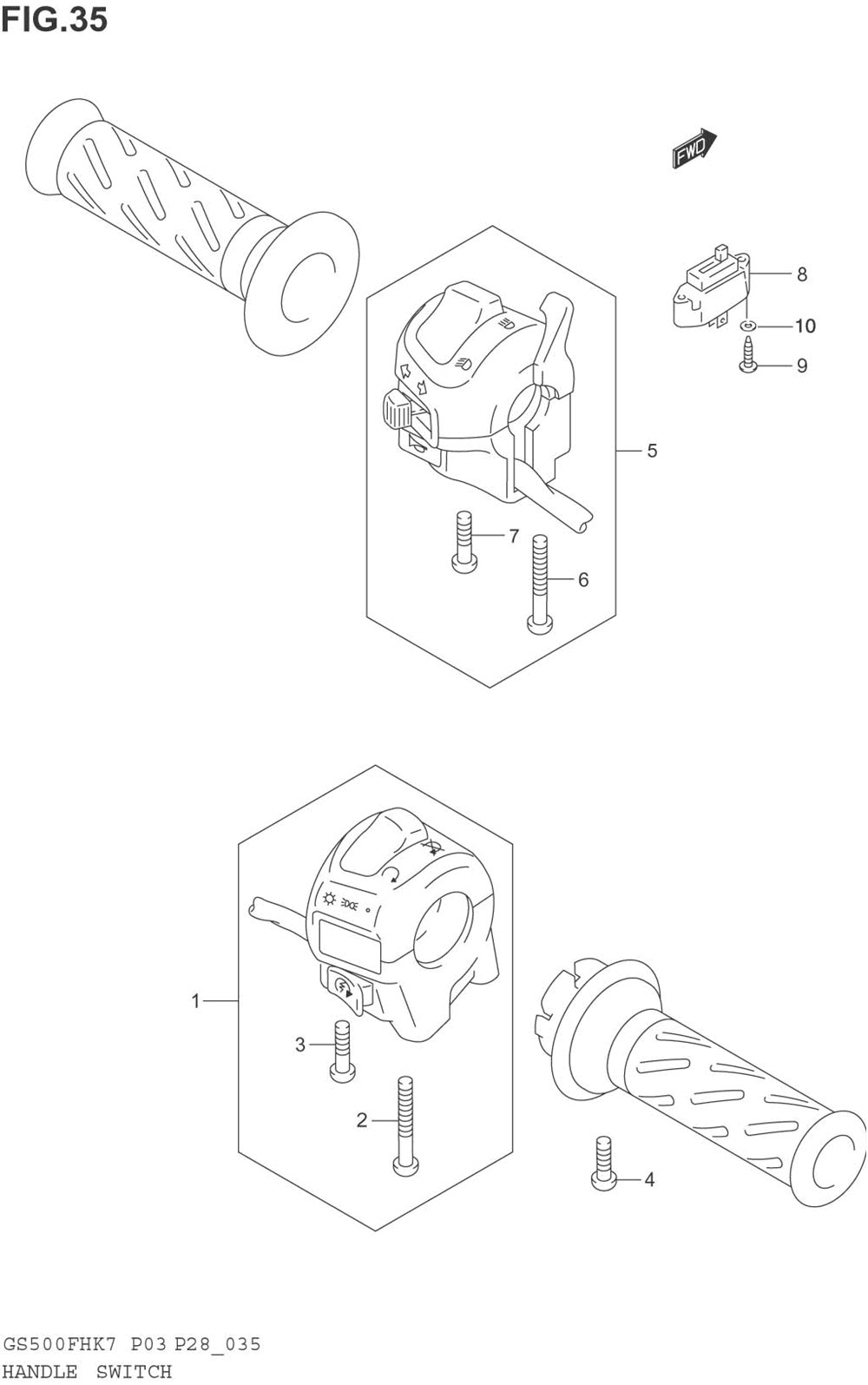 Handle switch