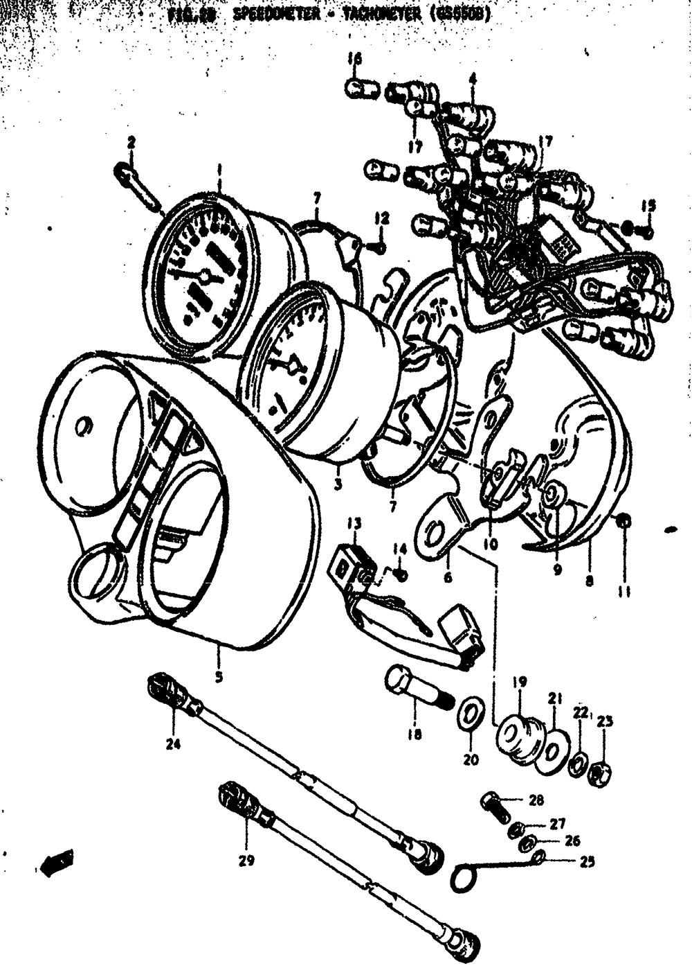 Speedometer - tachometer (g55508)