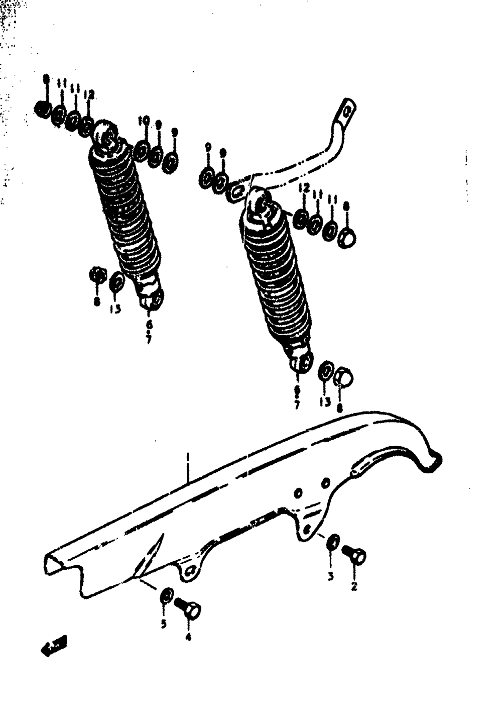 Chain case - shock absorber