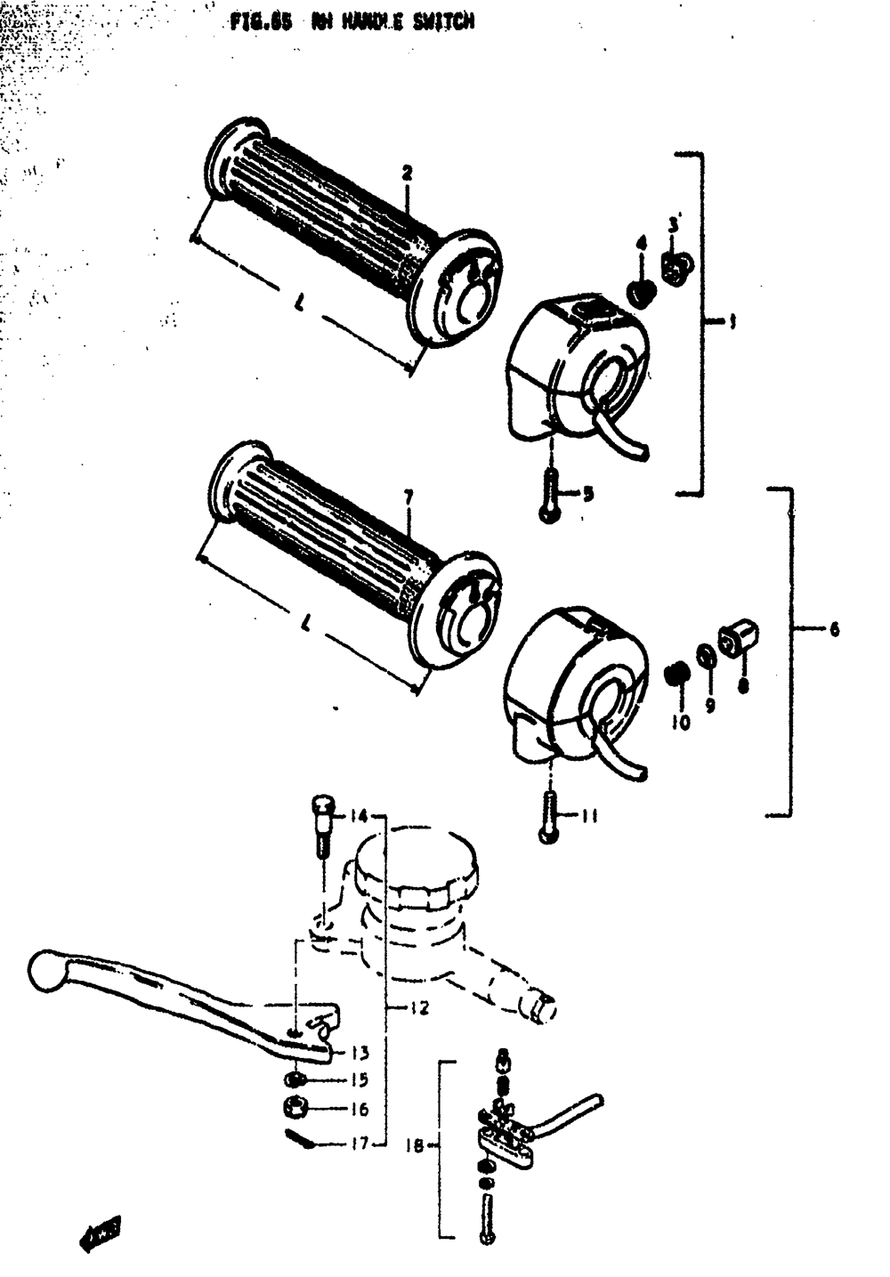 Rh handle switch