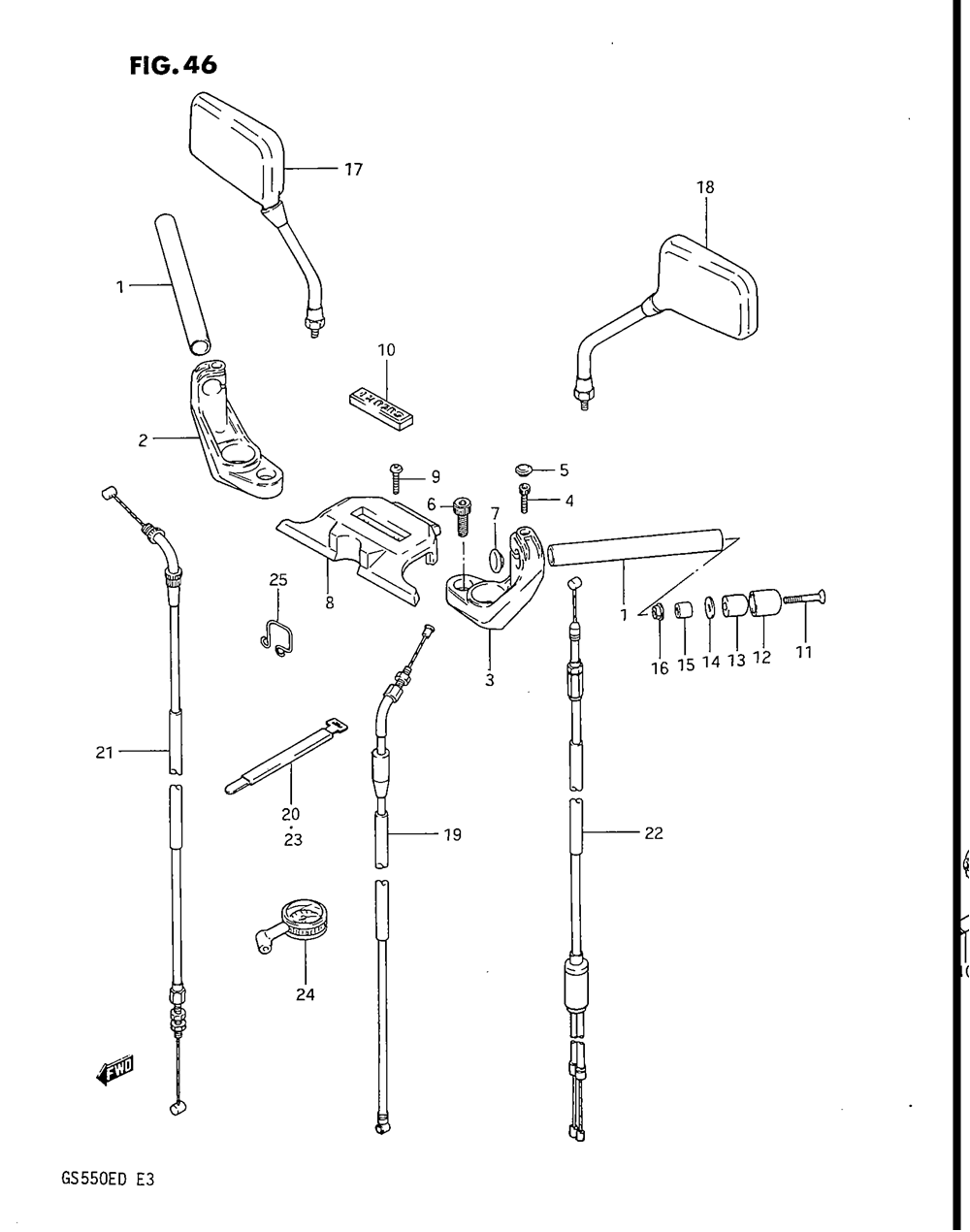 Handle bar (gs550esd)