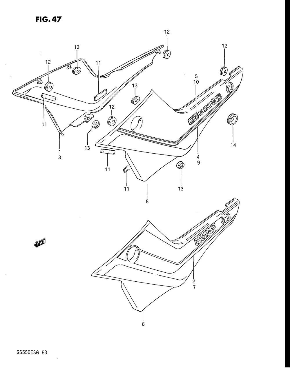 Frame cover (gs550esf_esg)