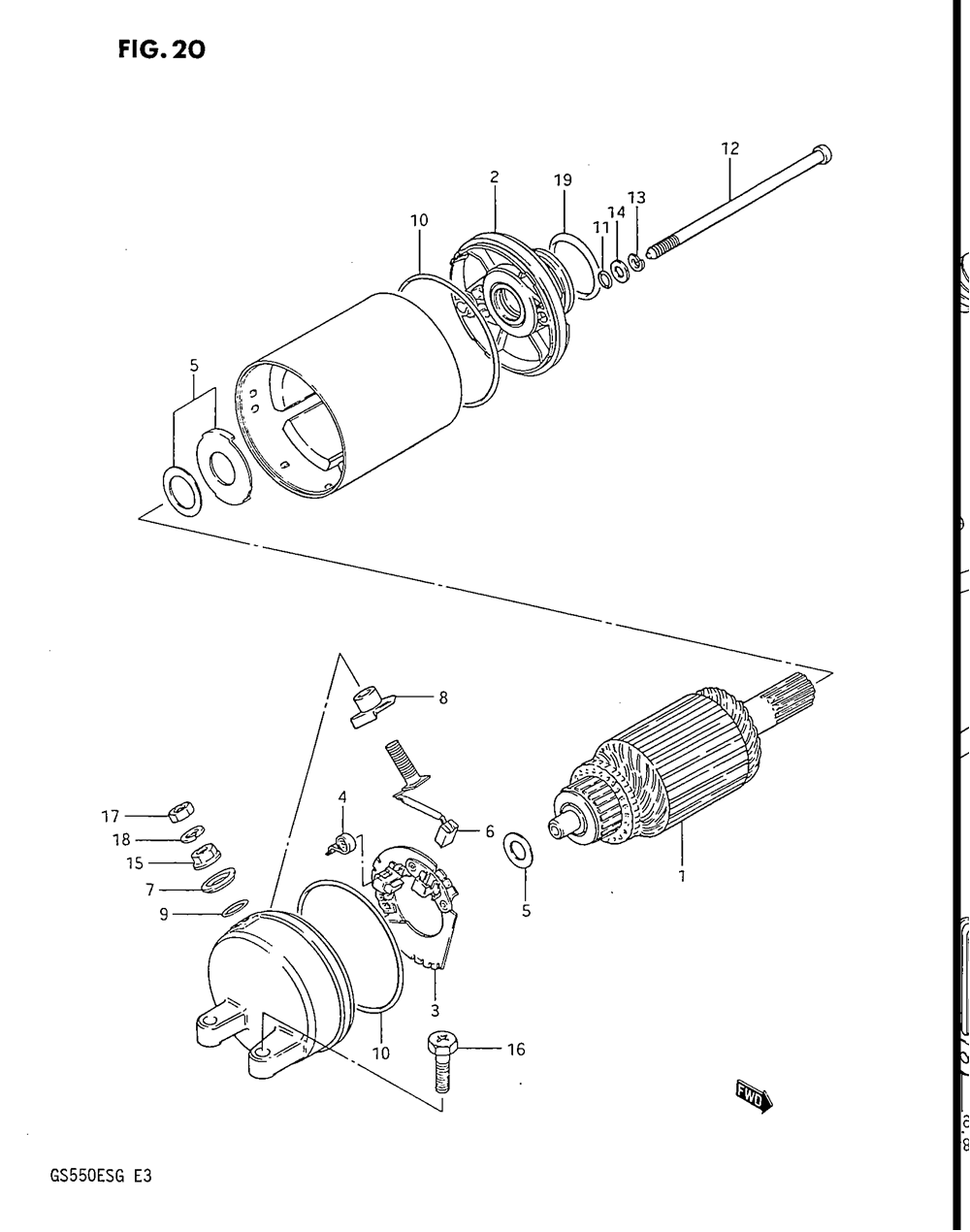 Starting motor