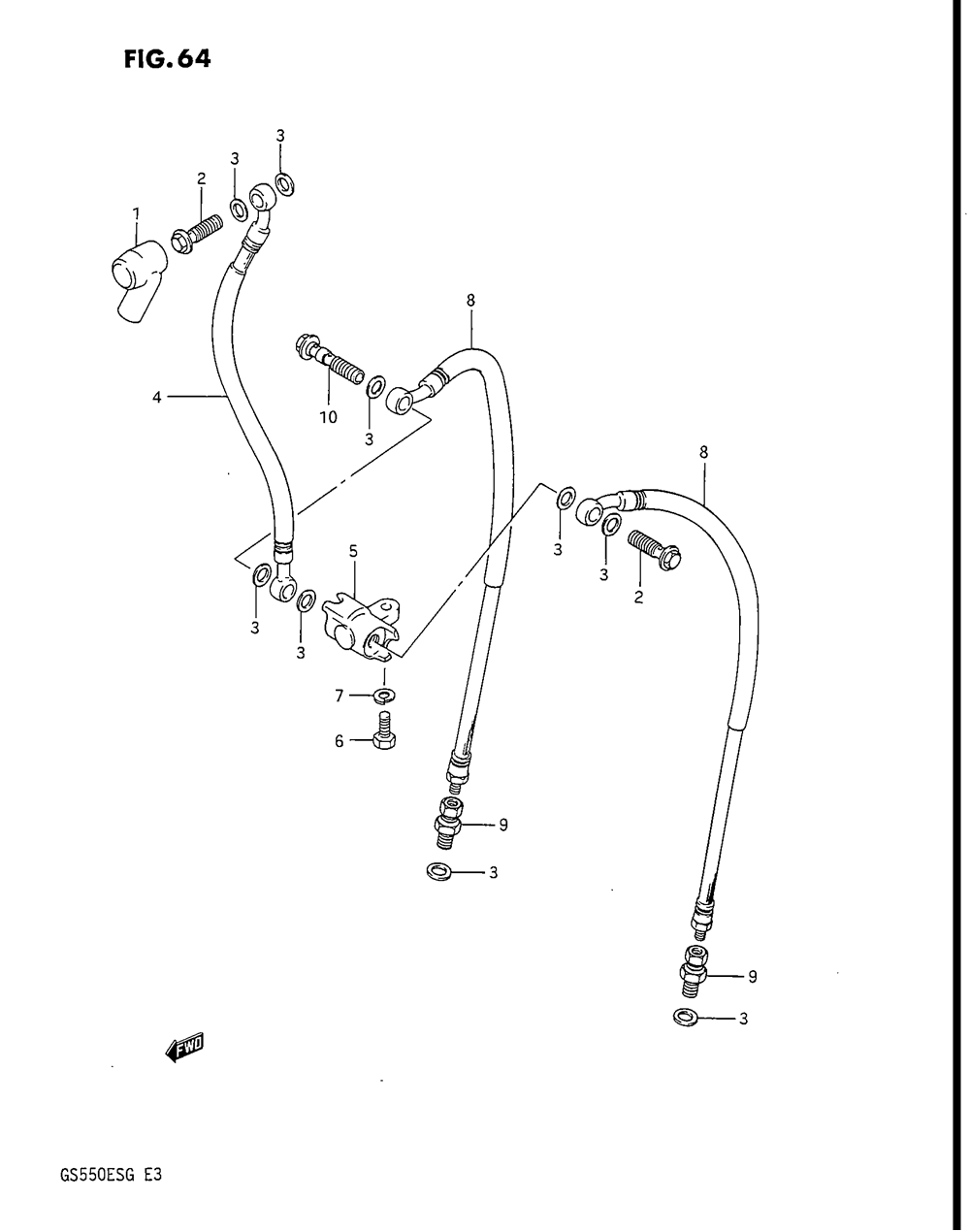 Front brake hose (model f_g)