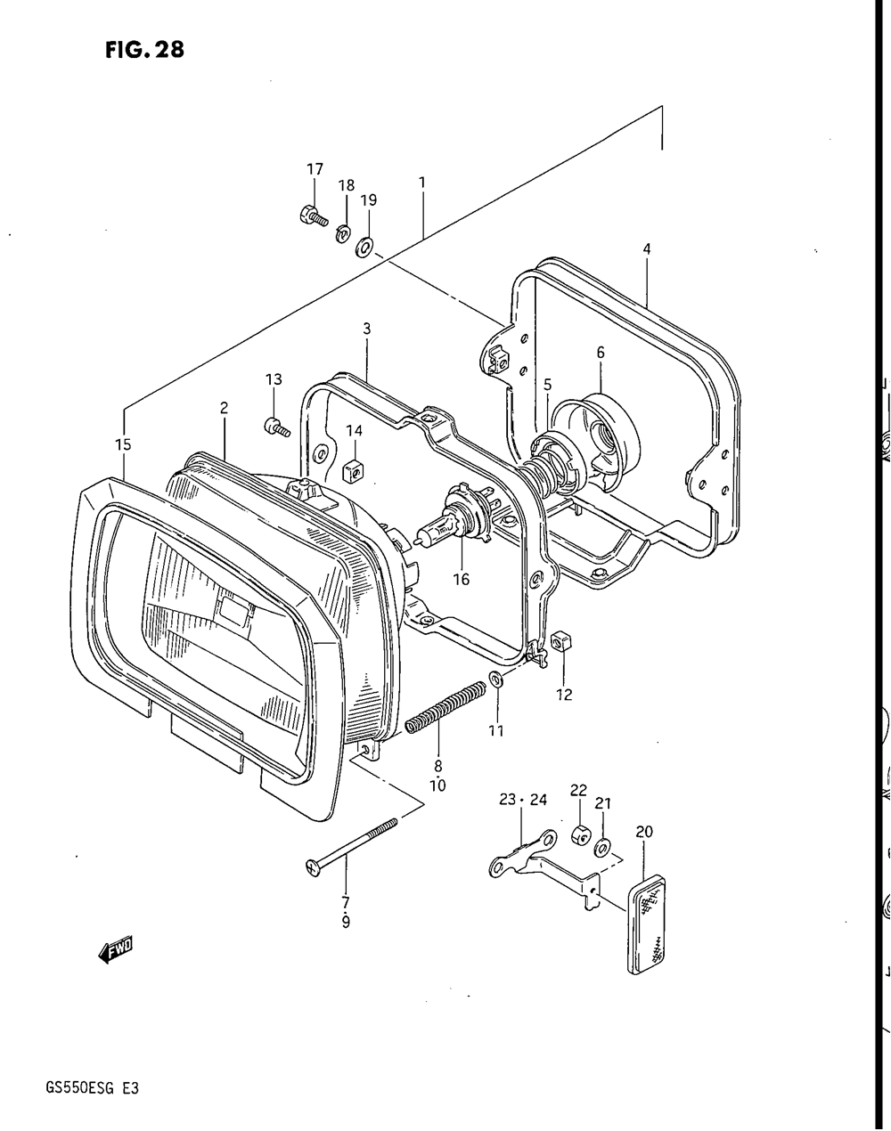 Headlamp (gs550ef_eg)