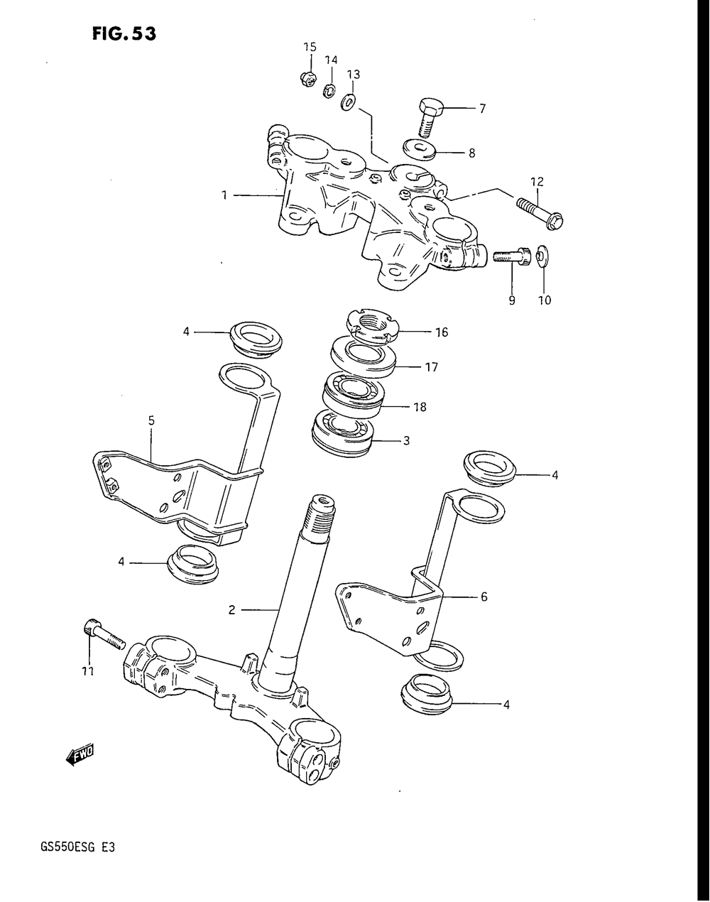 Steering stem (gs550ef_eg)