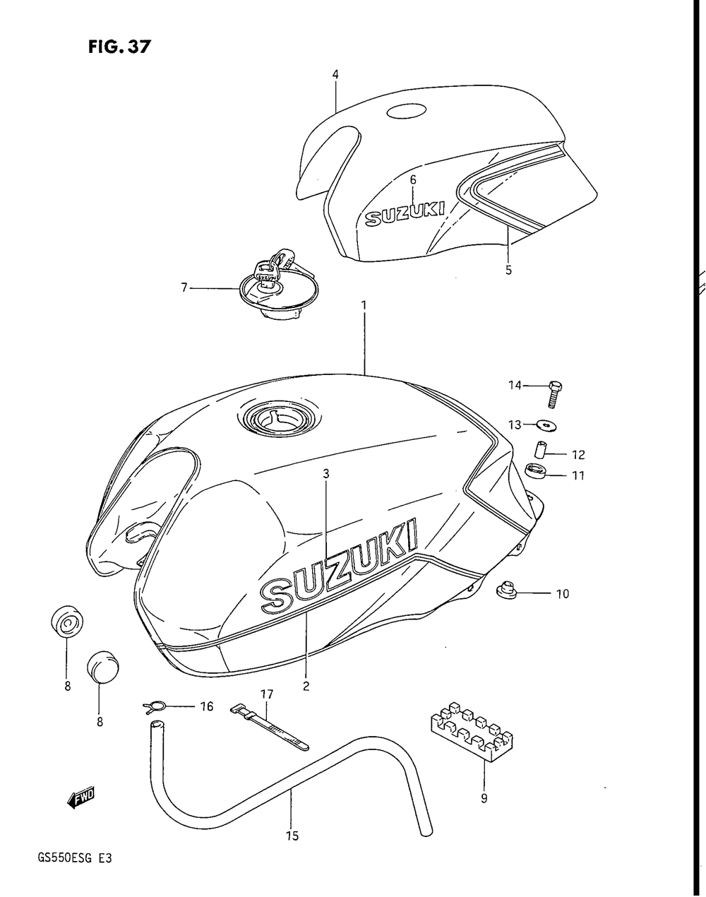 Fuel tank (gs550ef_eg)