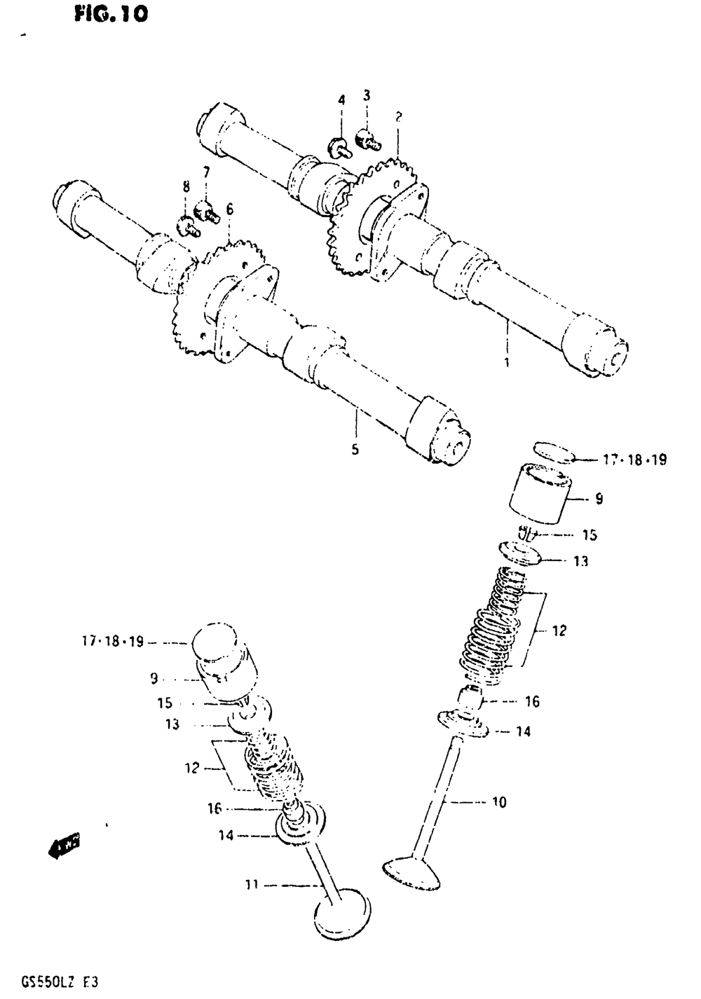 Cam shaft - valve