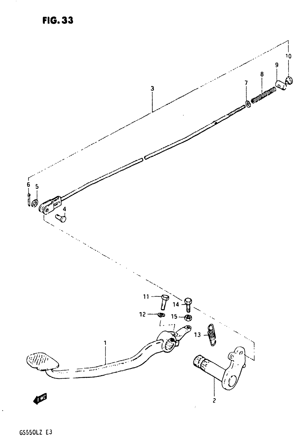 Rear brake (model z)