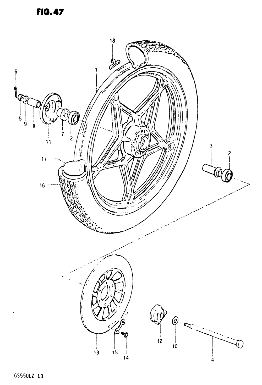 Front wheel (model x)