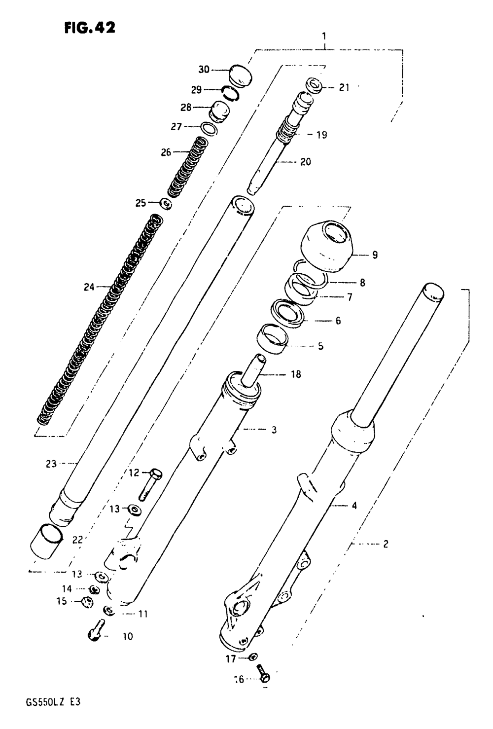 Front fork (model x)