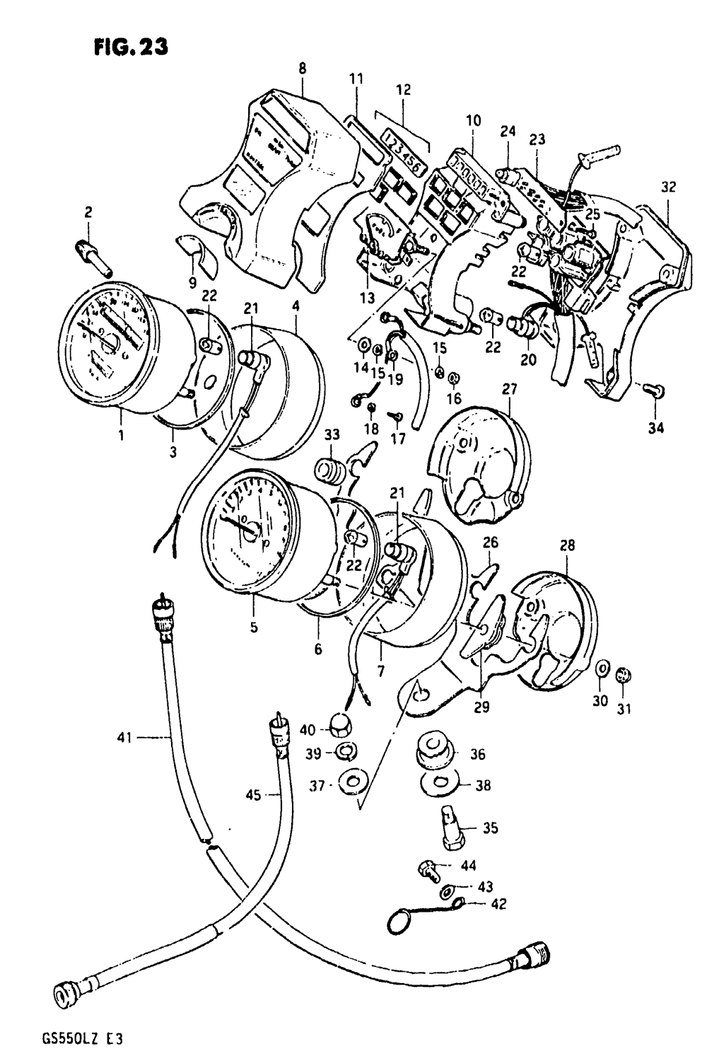 Speedometer - tachometer (model x)