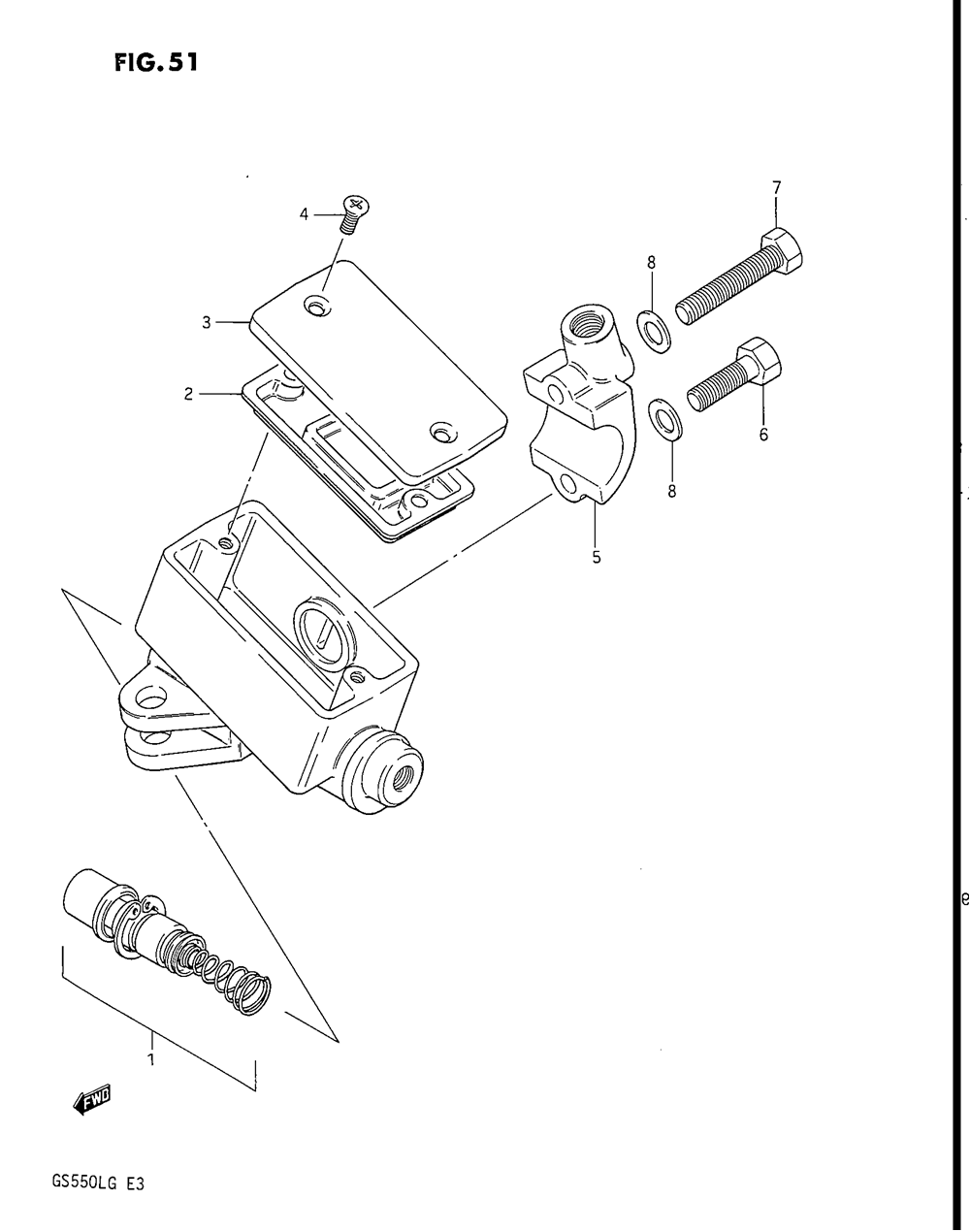 Front master cylinder