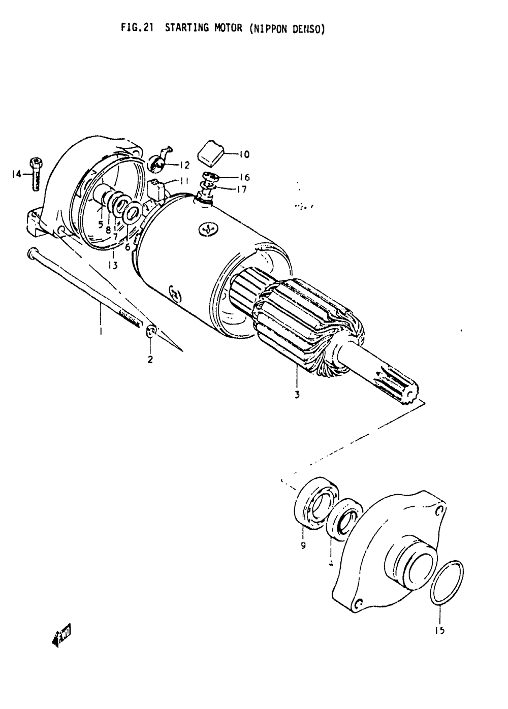 Strating motor (nippon denso)