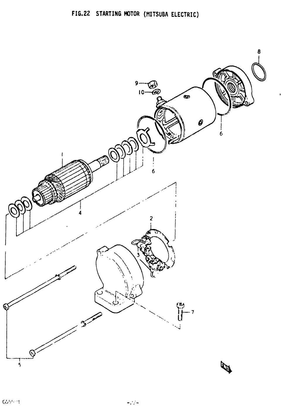 Starting motor (mituba electric)