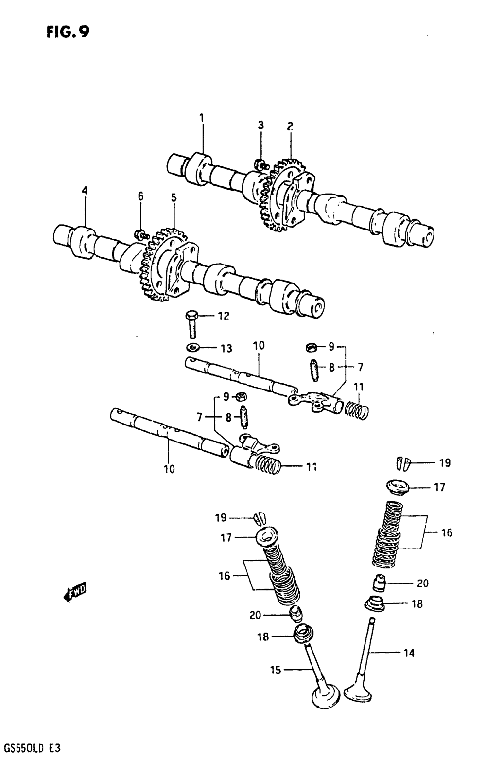 Cam shaft - valve