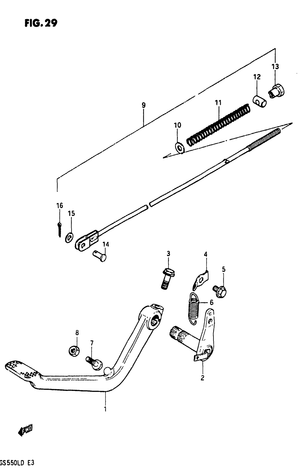 Rear brake