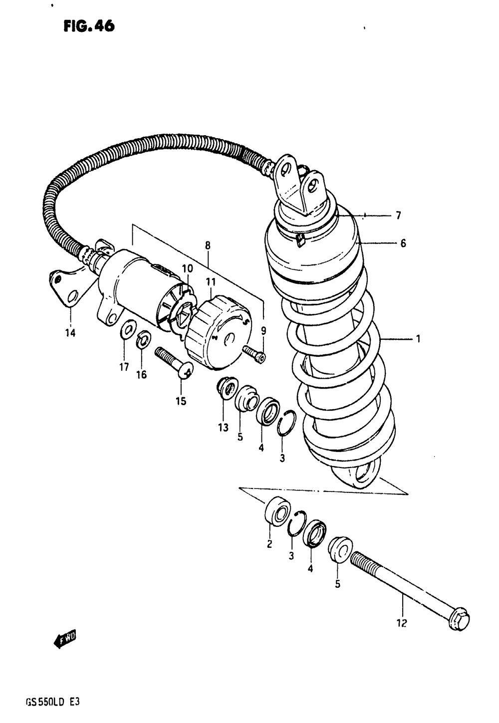 Rear shock absorber