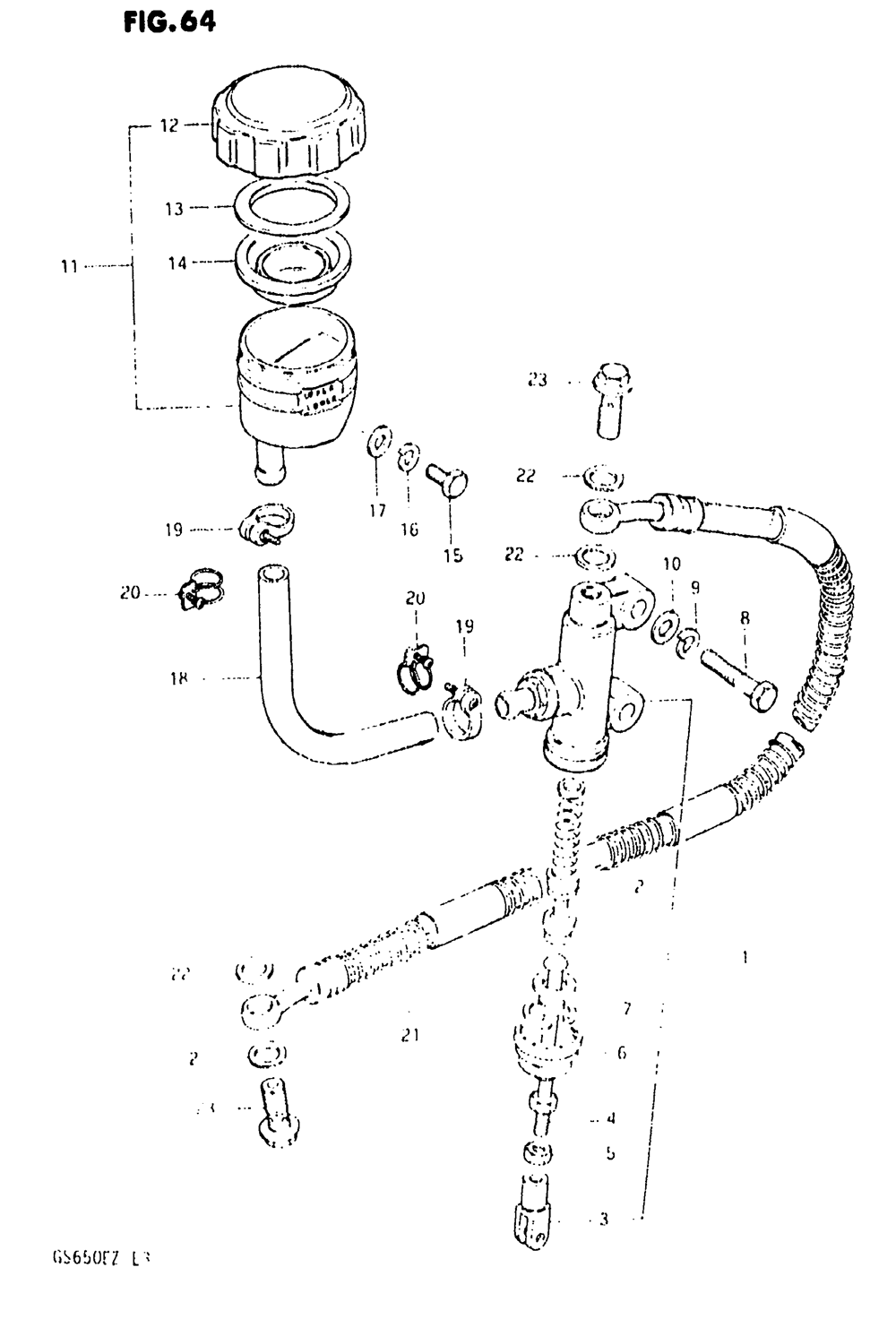 Rear master cylinder