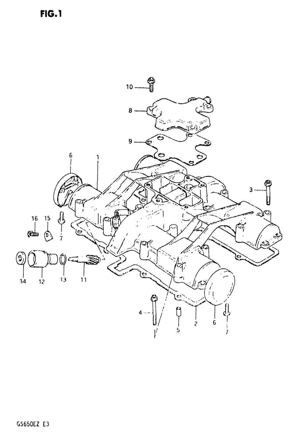 Cylinder head cover (-e.no.106932)