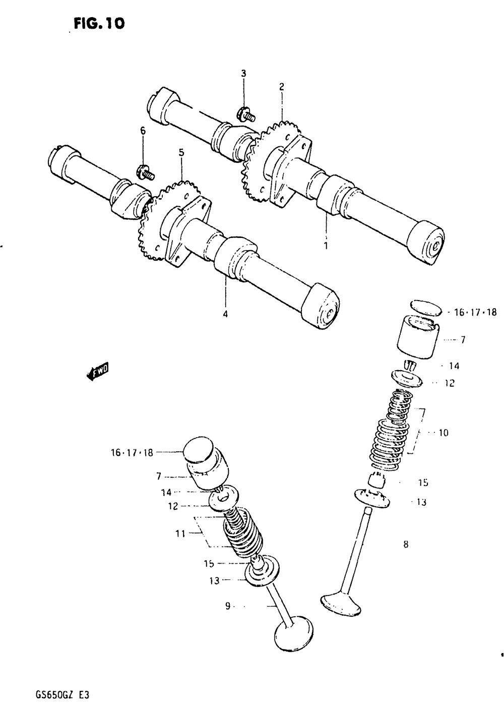 Cam shaft - valve