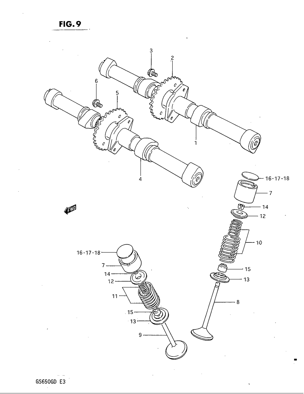 Cam shaft - valve