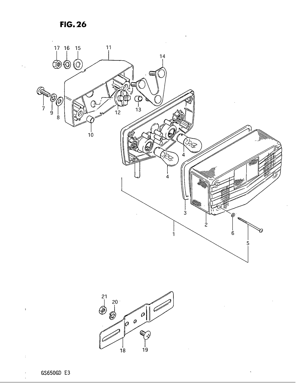 Rear combination lamp