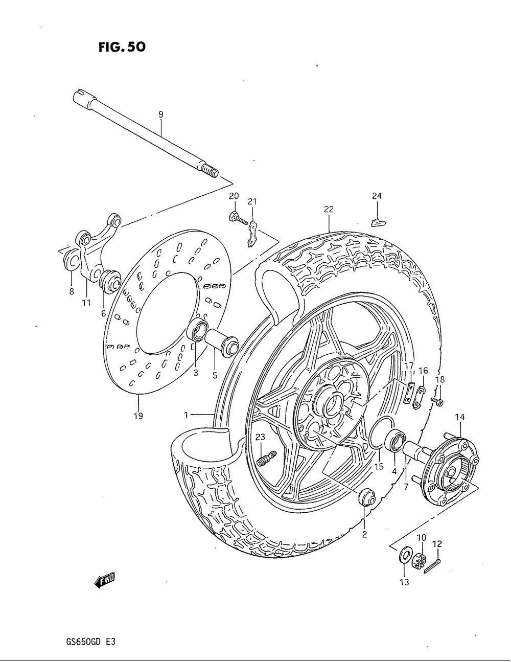 Rear wheel