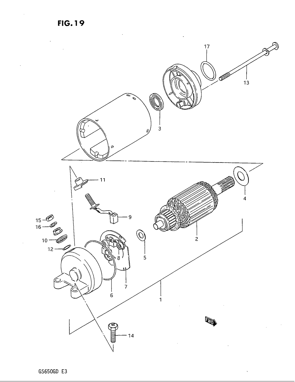 Starting motor