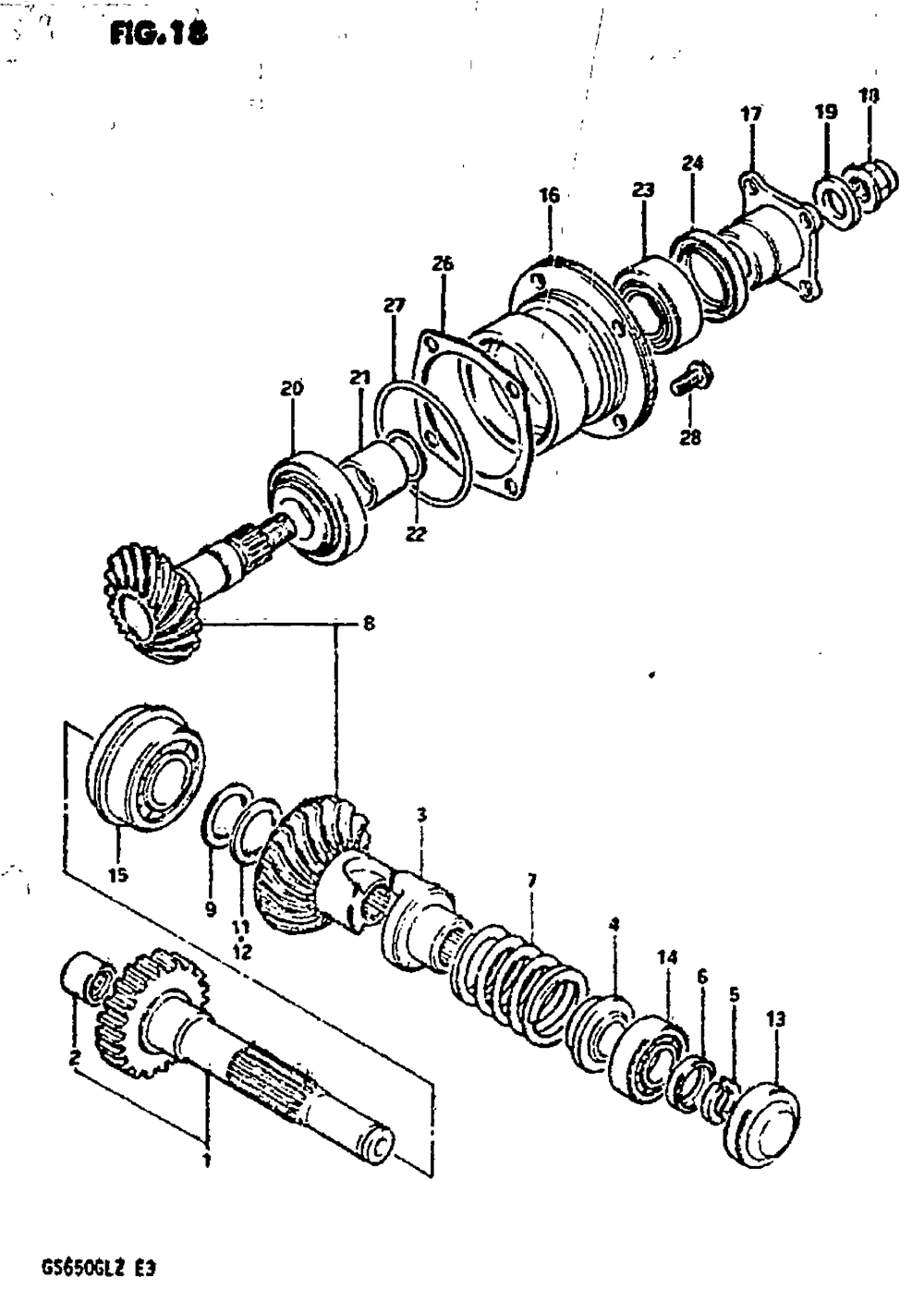 Secondary drive gear