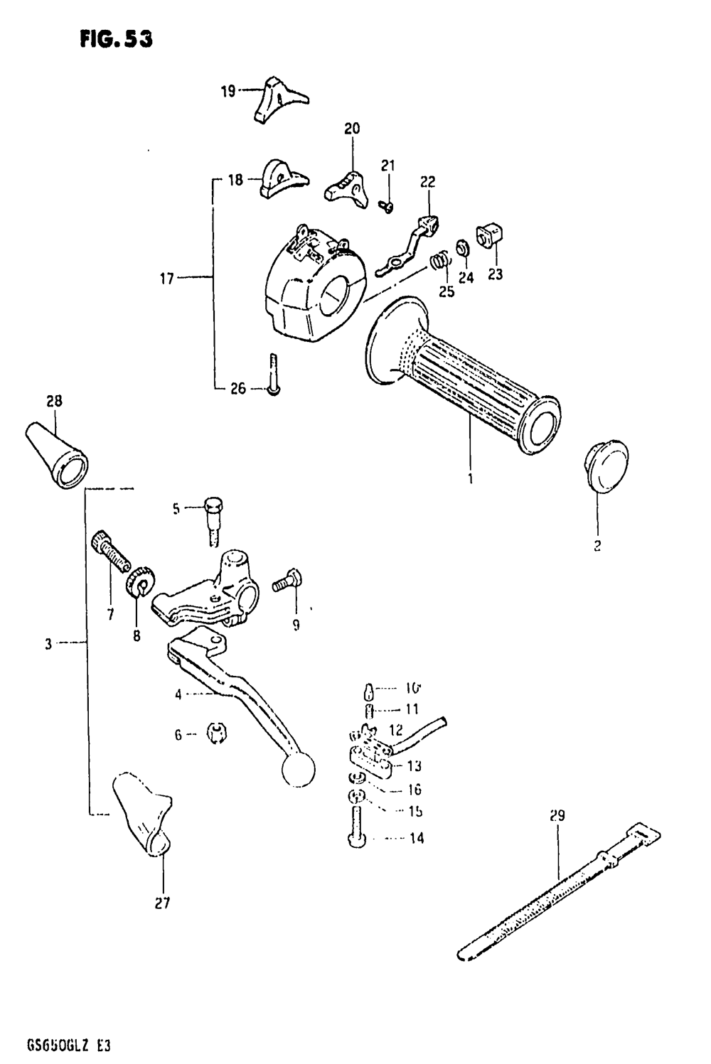 Left handle switch (model x)