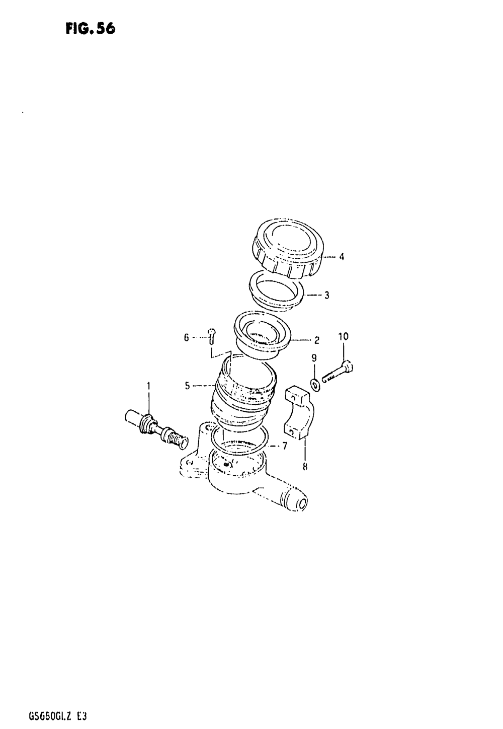 Front master cylinder (model x)