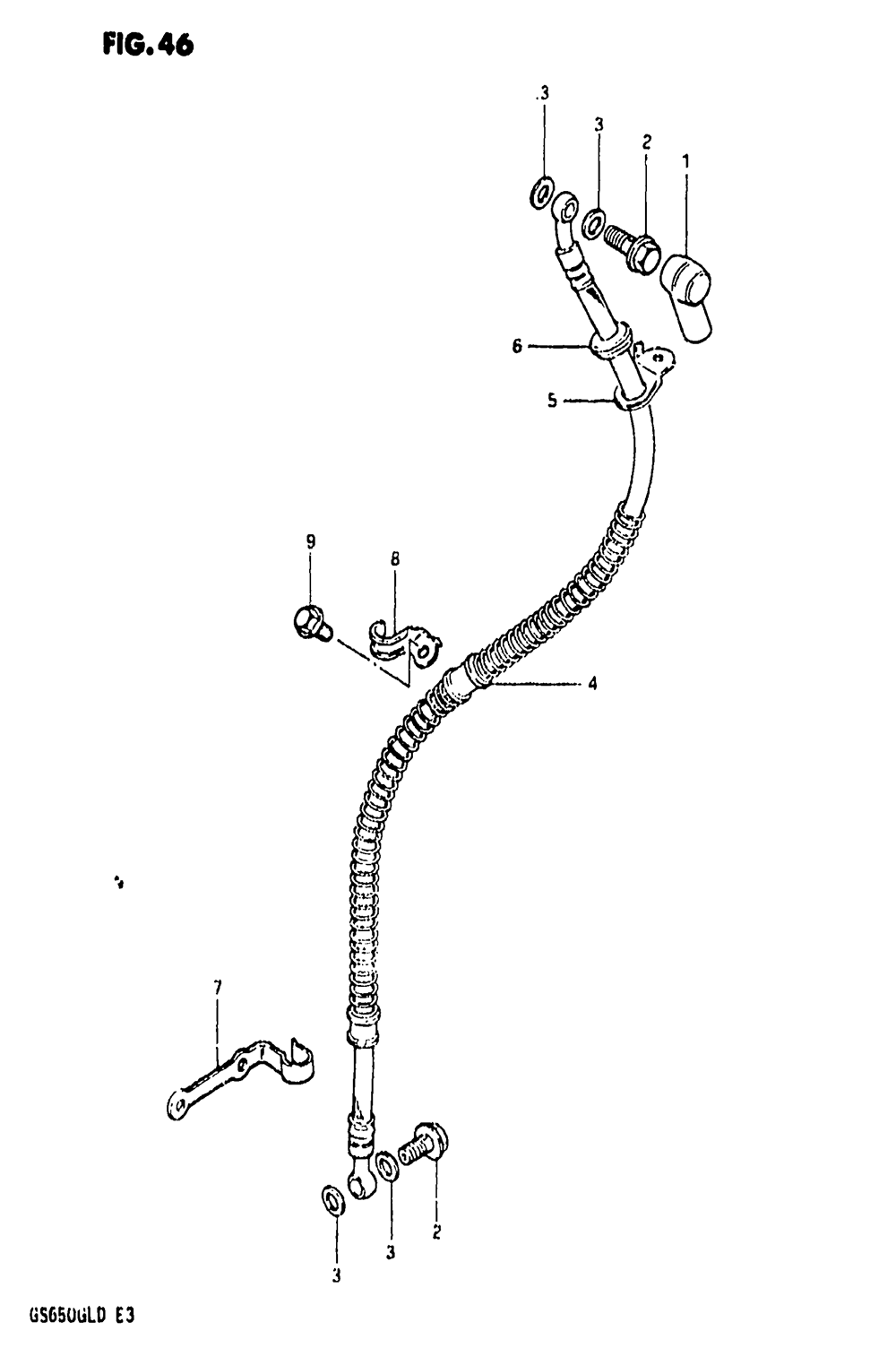 Front brake hose