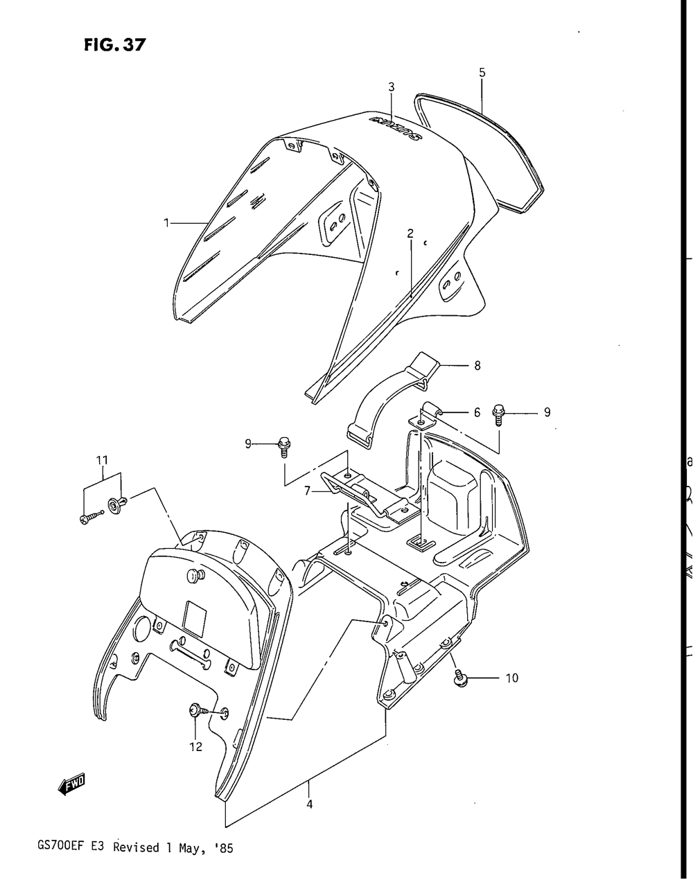 Seat tail cover