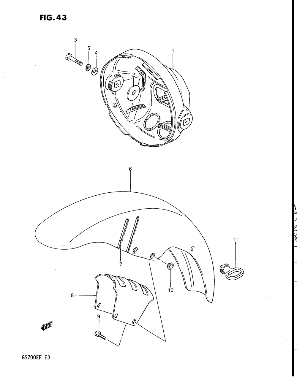 Headlamp housing - front fender