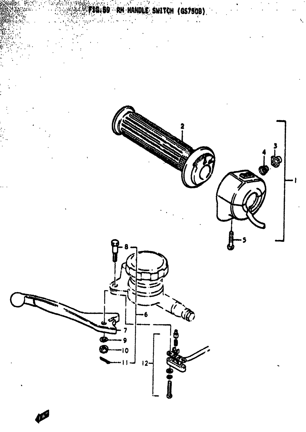 Rh handle switch (gs750b)