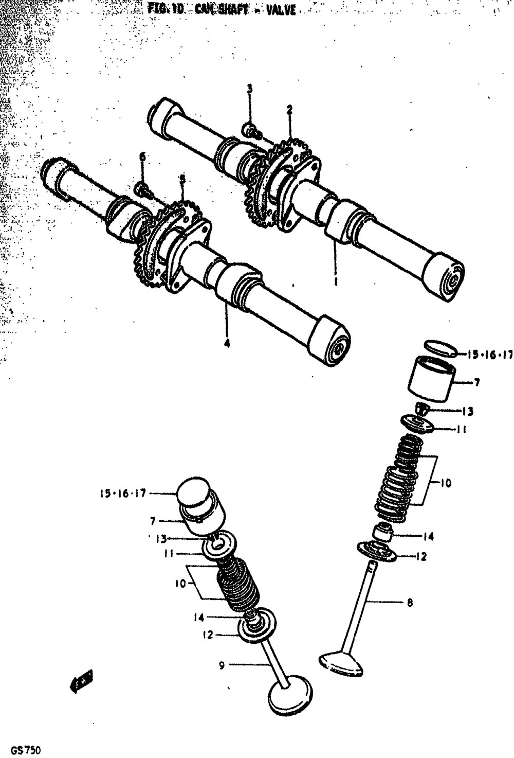 Cam shaft - valve