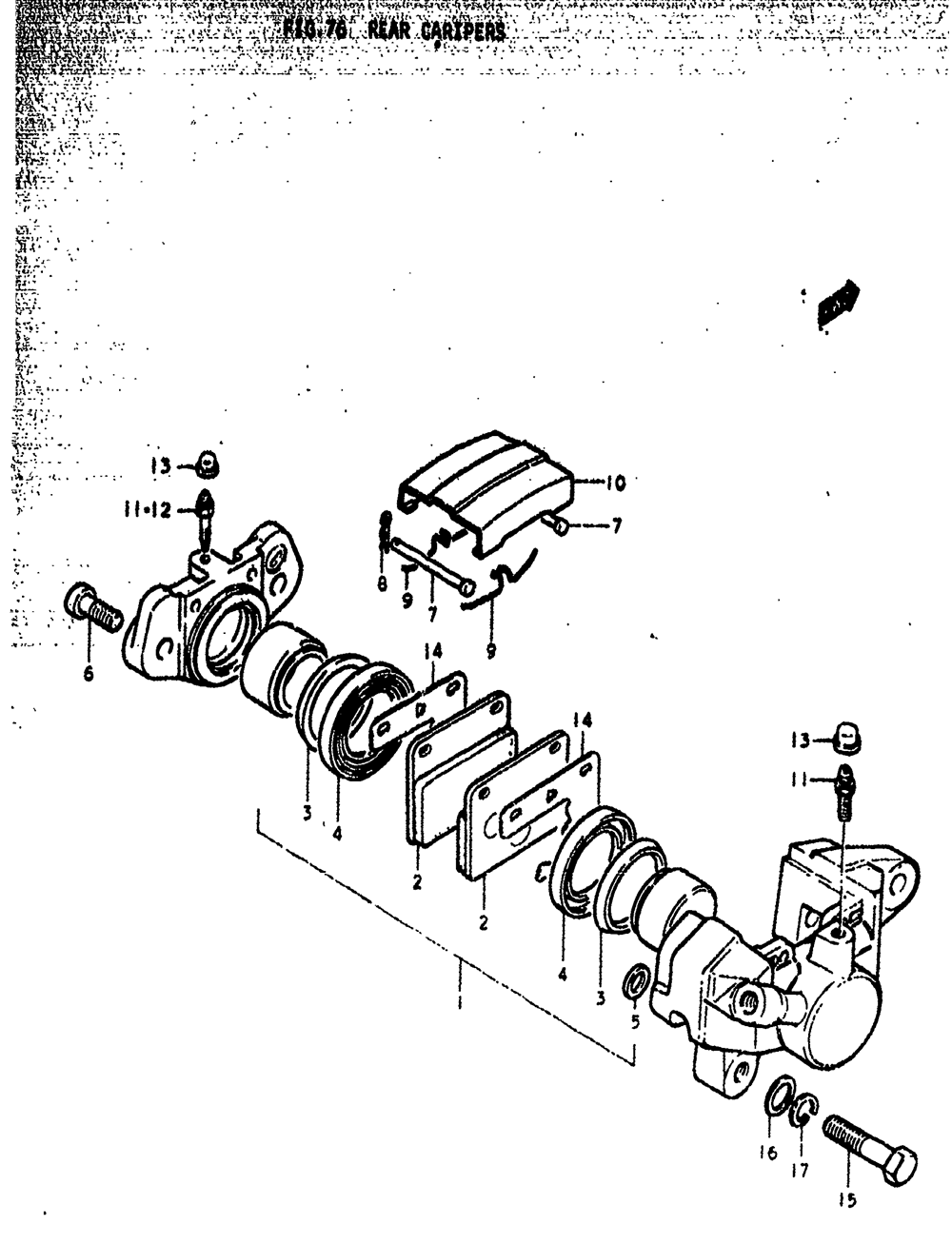 Rear caripers