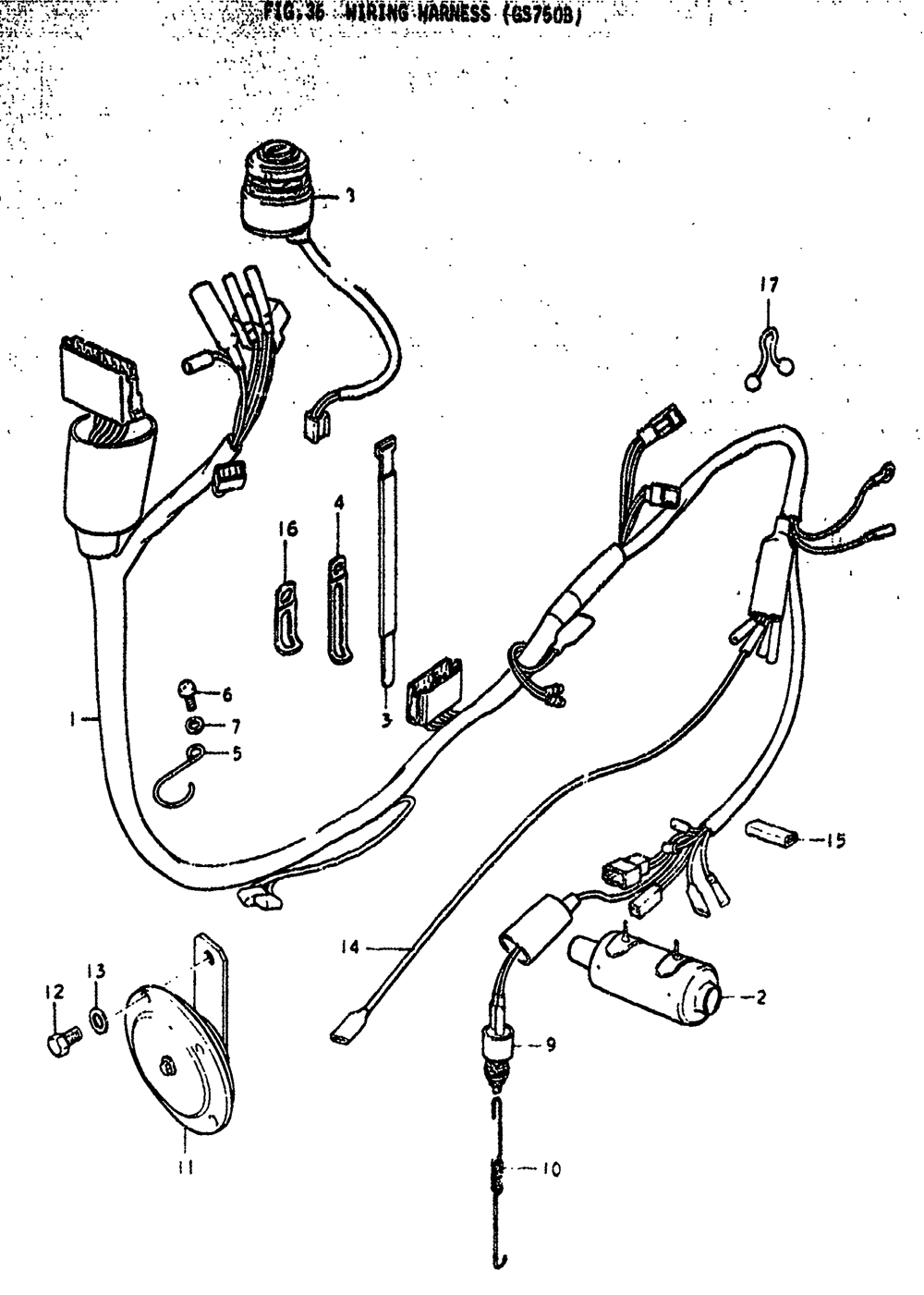 Wiring harness (gs750b)