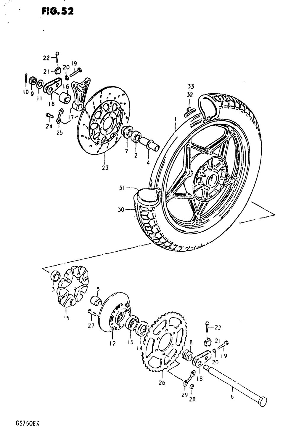 Rear wheel