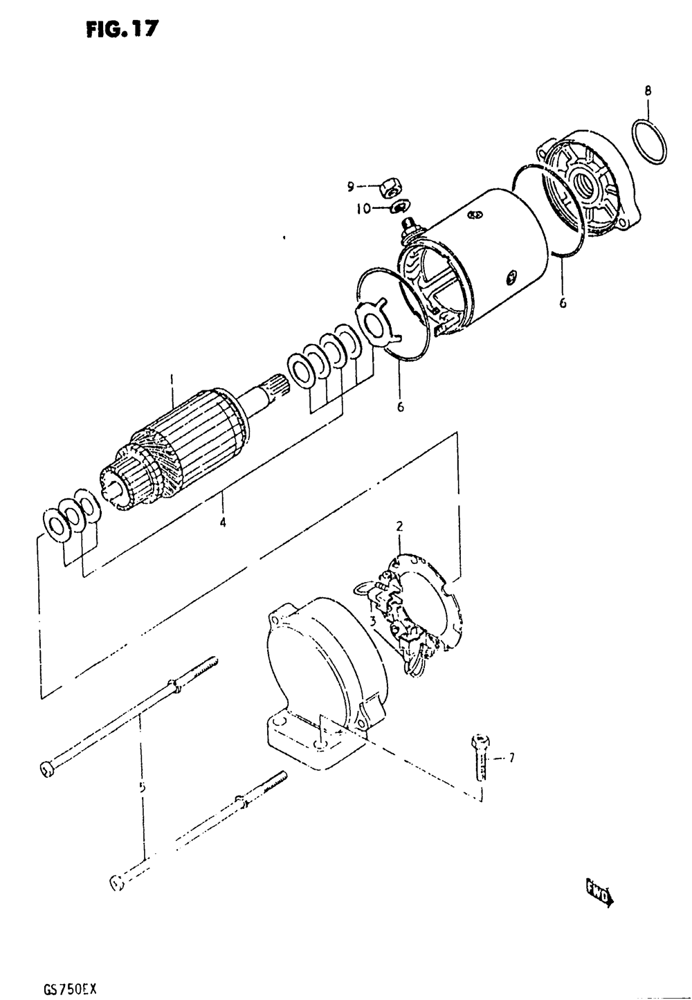 Starting motor