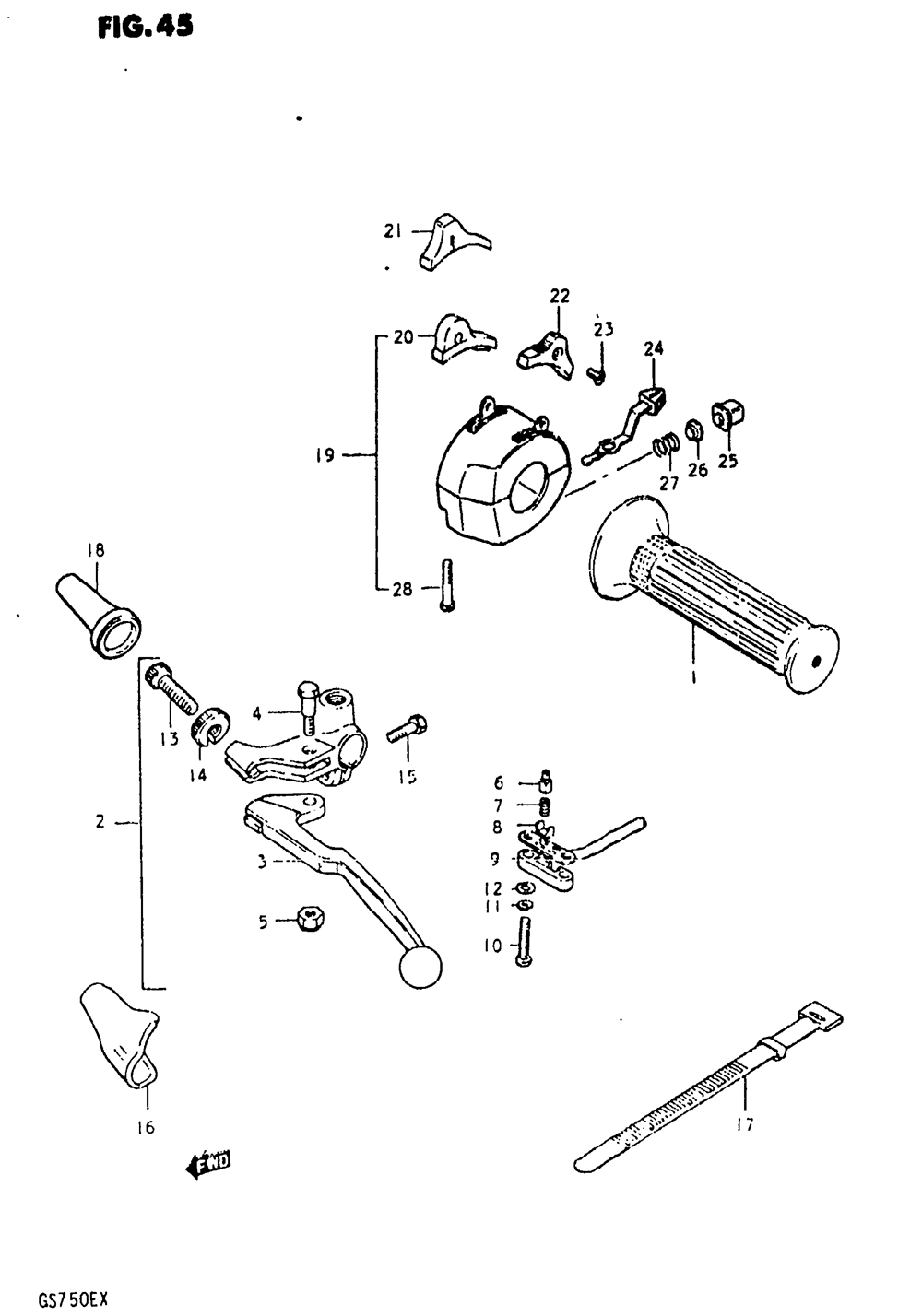 Left handle switch