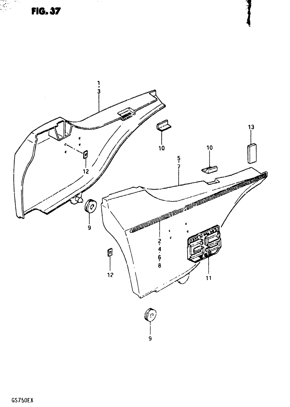 Frame cover (gs750ex)