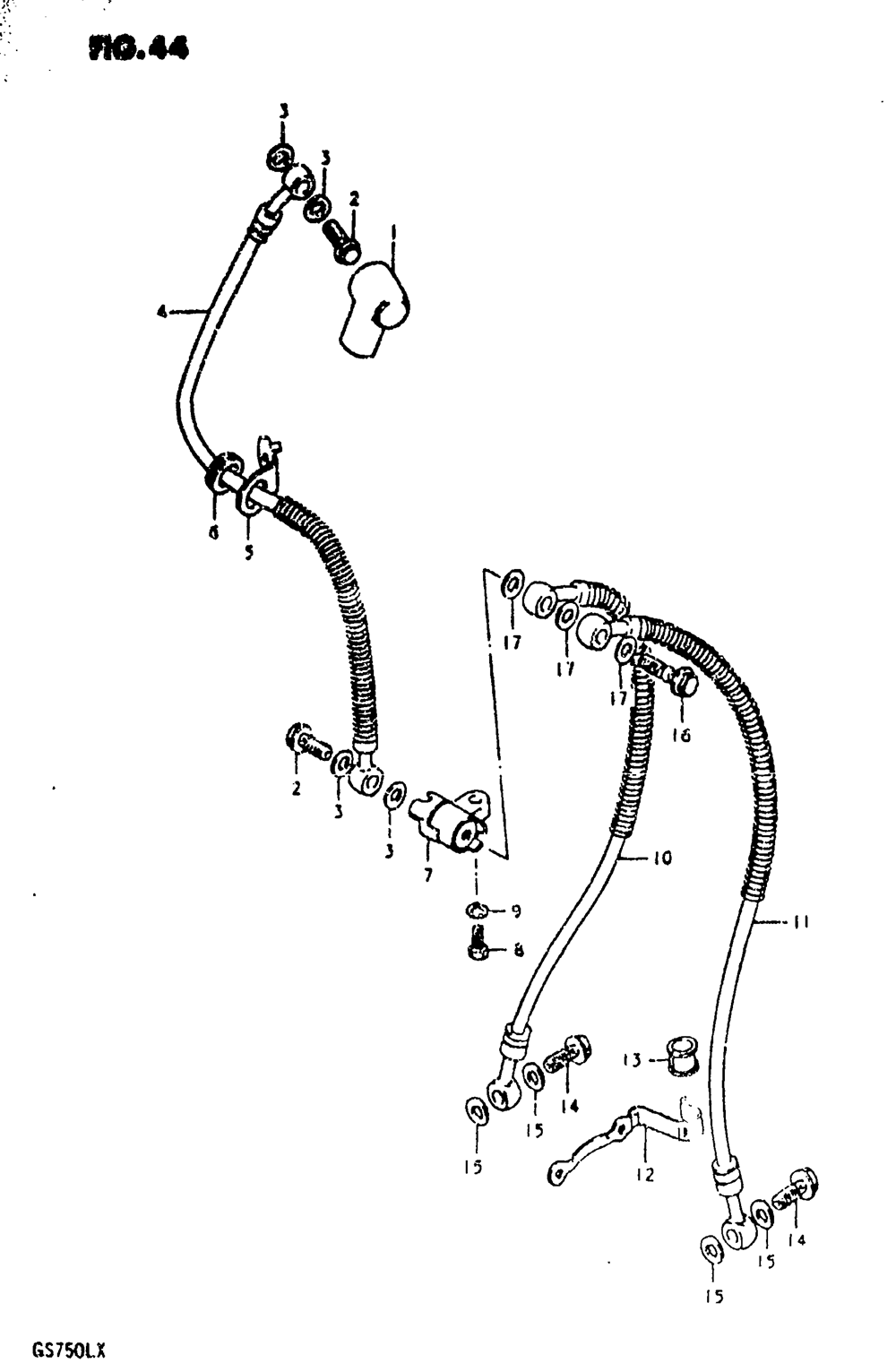 Front brake hose