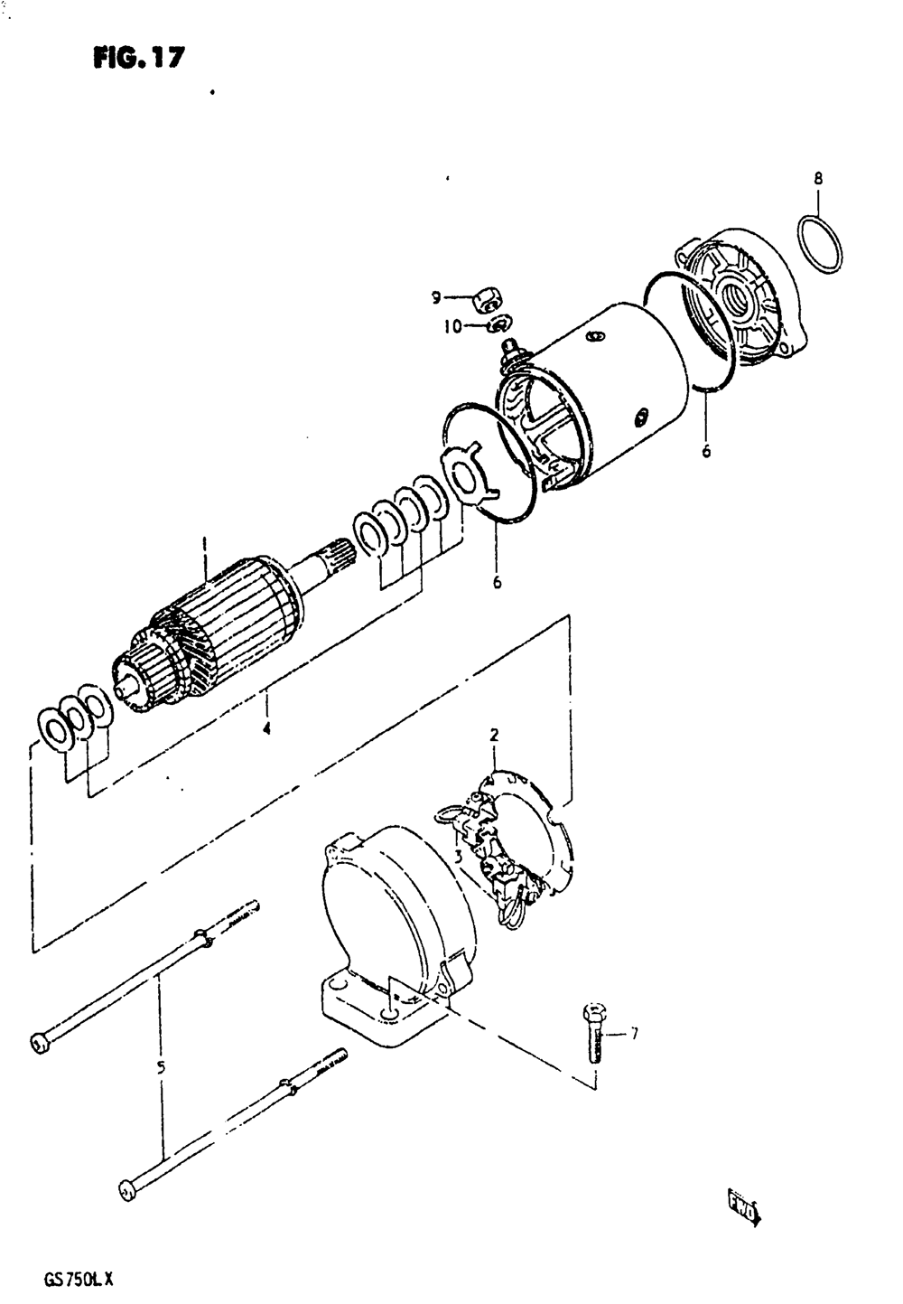 Starting motor