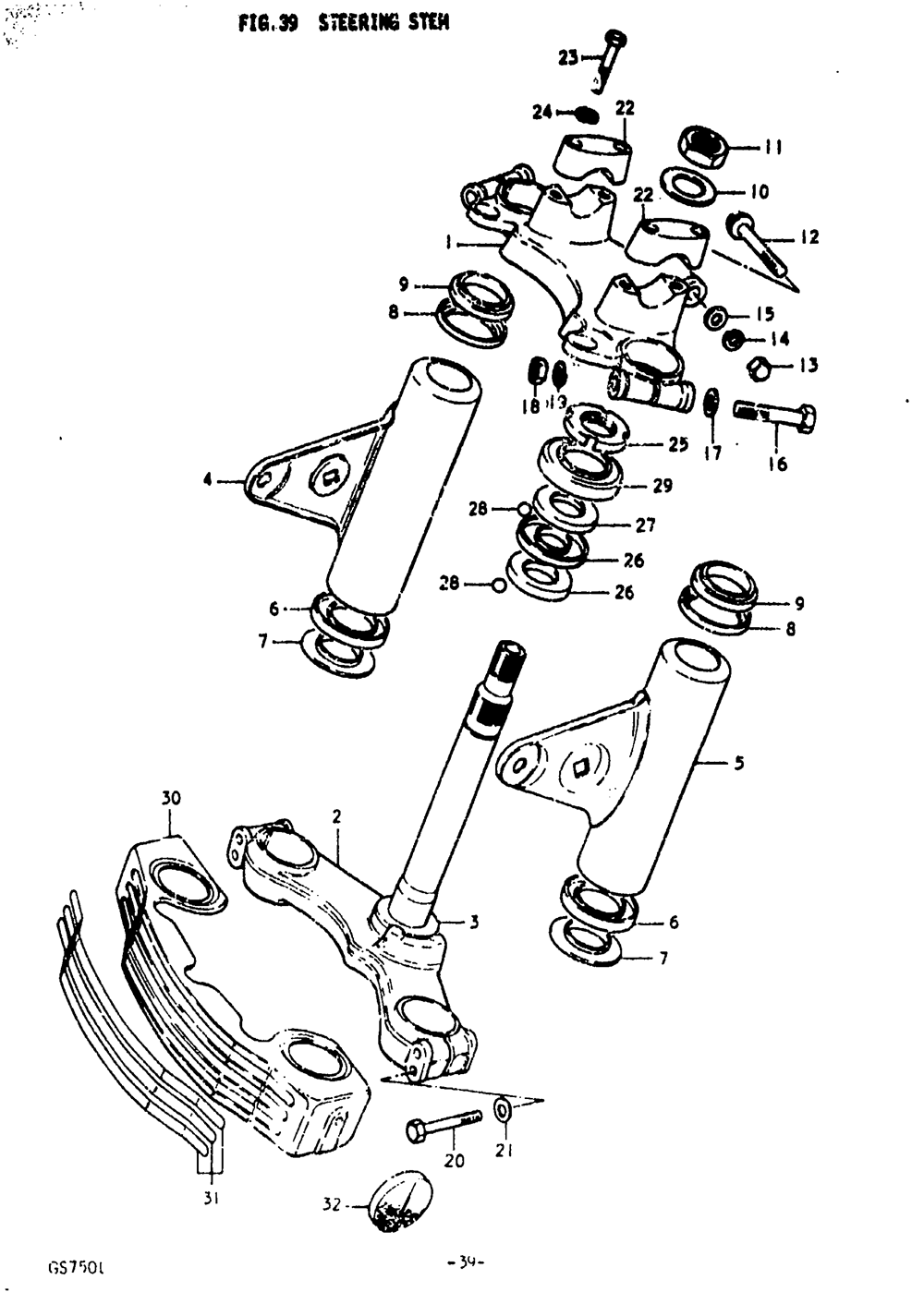 Steering stem